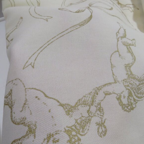 Fabric CHERBS Light Cream with Warm Gold (Baby Angels) Heavy Weight 2.5 lbs - Picture 6 of 11